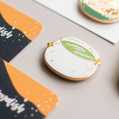 Matcha Latte Enamel Pin