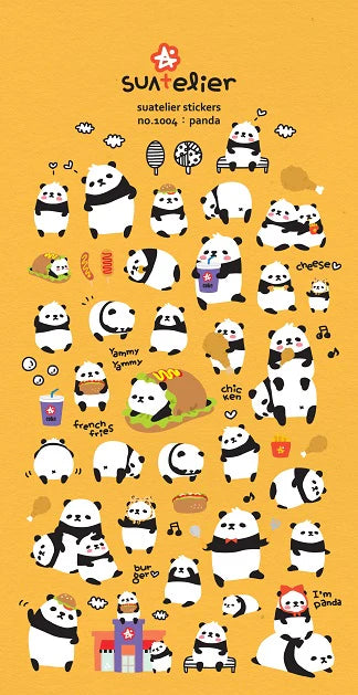 Panda Puffy Sticker