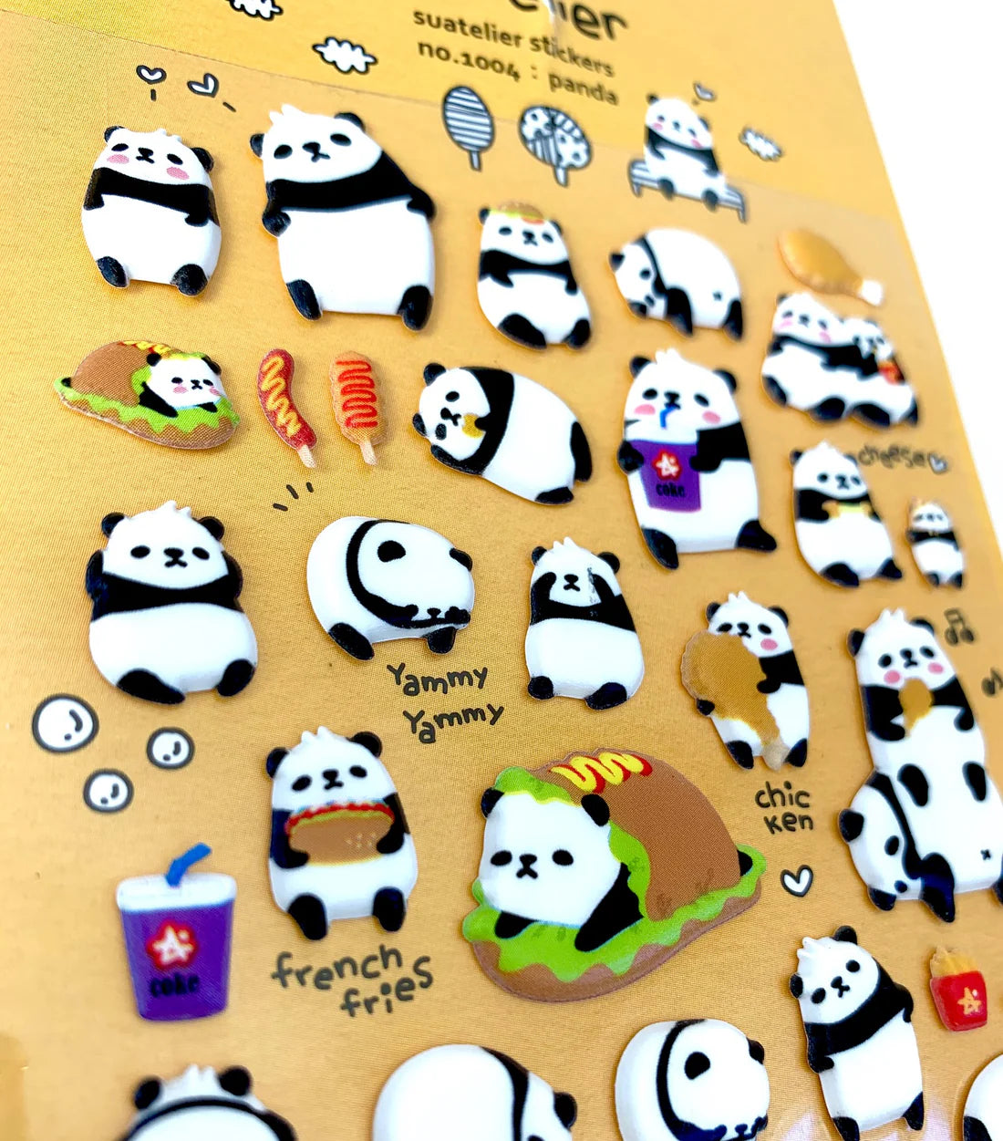 Panda Puffy Sticker