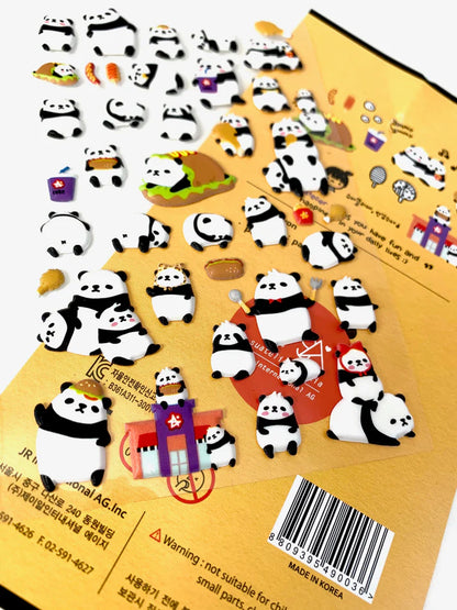 Panda Puffy Sticker