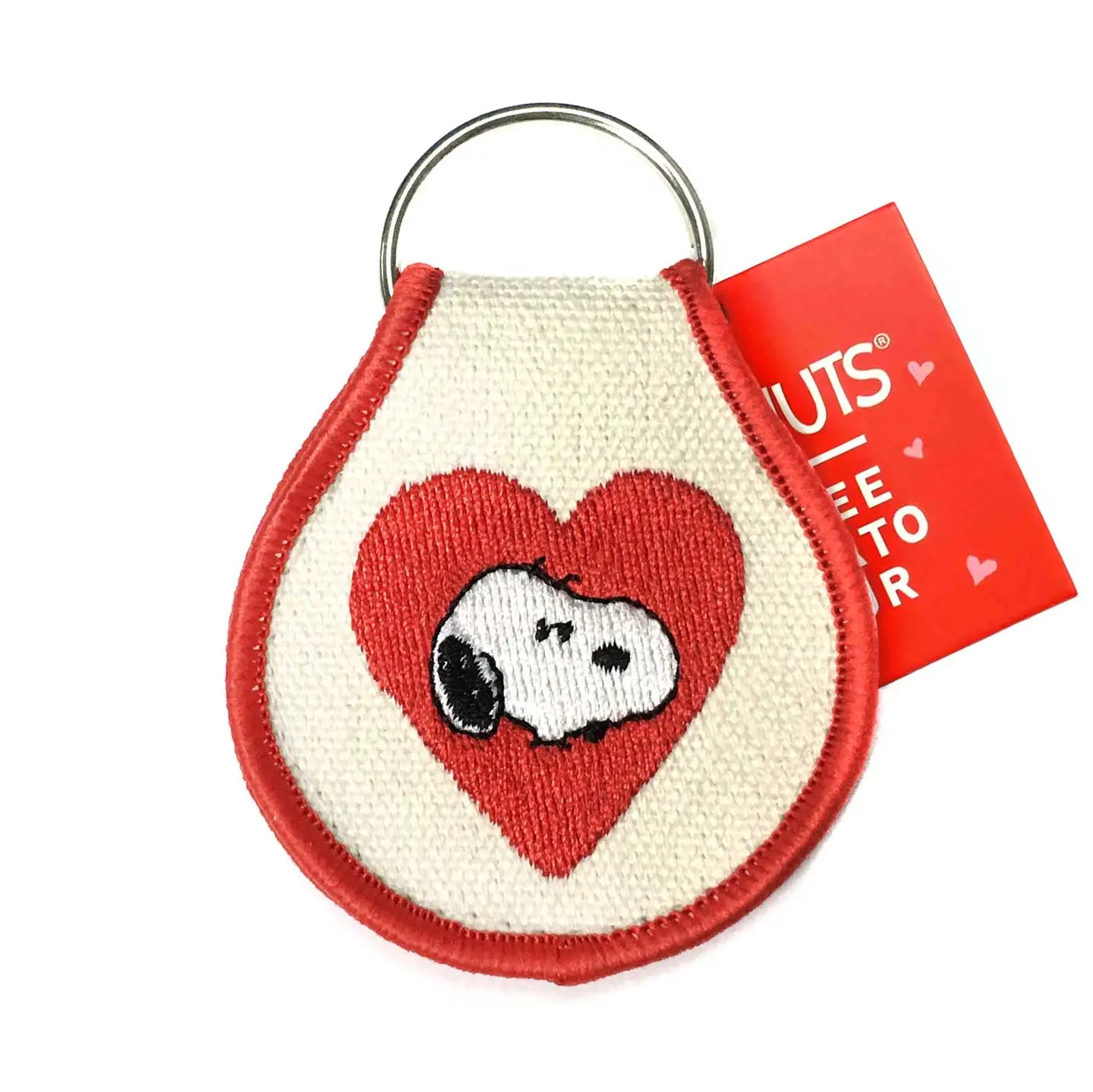 Peanuts® Valentine - Snoopy Heart Patch Keychain