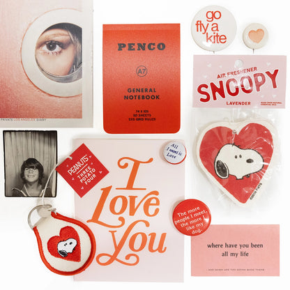 Peanuts® Valentine - Snoopy Heart Patch Keychain