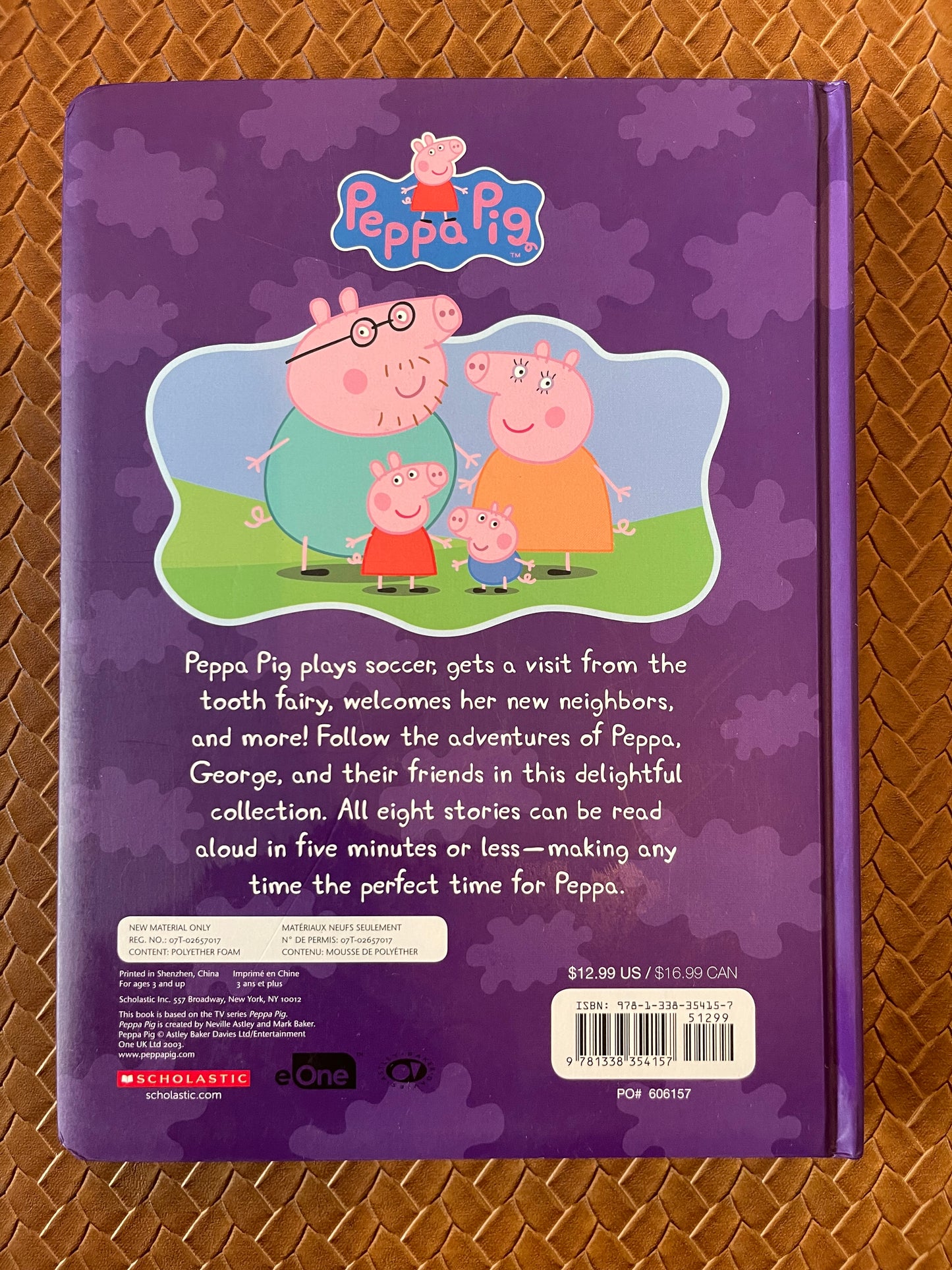 Peppa Pig: 5-Minute Peppa Stories by Scholastic Inc (Hardcover)