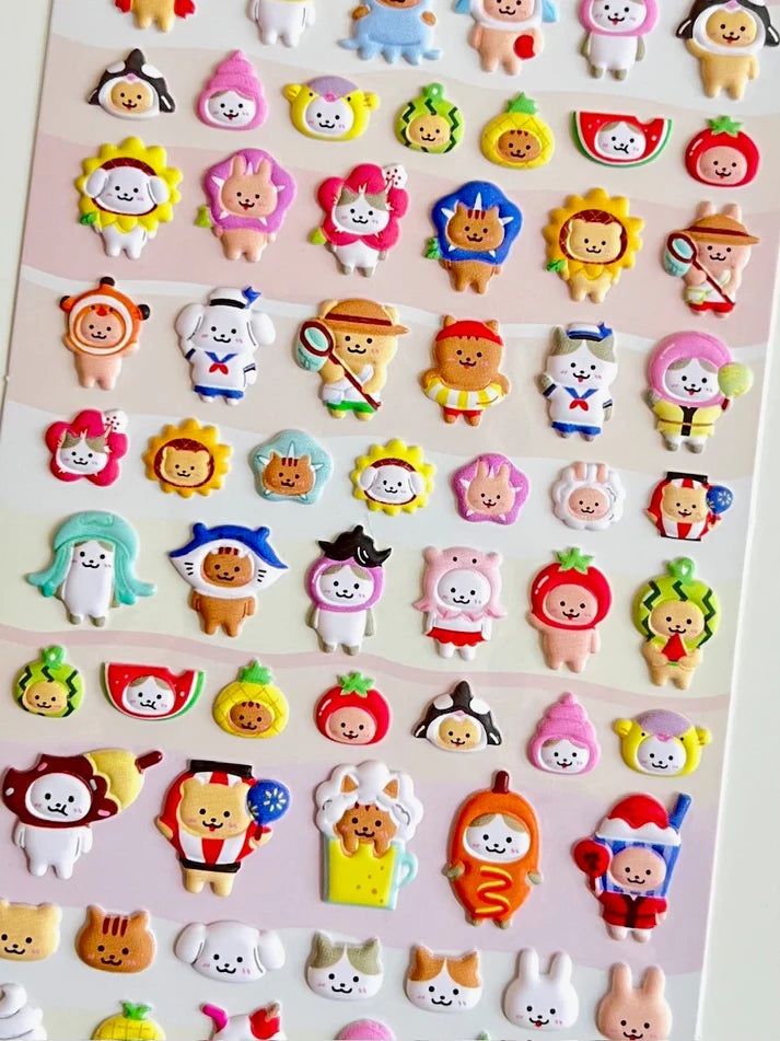 Pet Puffy Stickers