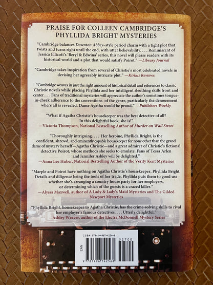 Phyllida Bright Mystery #3: Murder by Invitation Only by Colleen Cambridge (Hardcover)