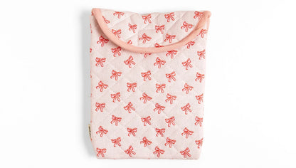 Pink Coquette Bows Quilted E-Reader Case