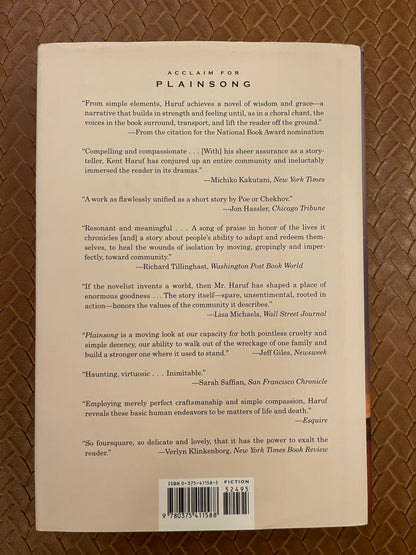 Plainsong #2: Eventide by Kent Haruf (Hardcover)