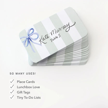 Pocket Notes™ - Blue Bow Stripes