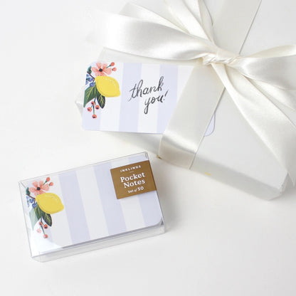 Pocket Notes™ - Lemon Stripe
