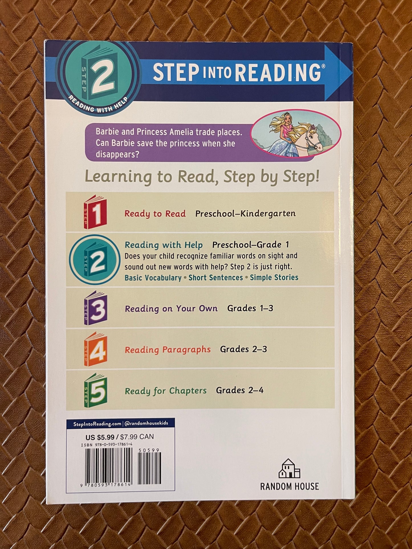 Princess Adventure (Barbie) (Step into Reading) by Elle Stephens (Paperback)