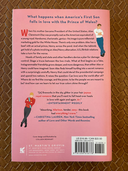 Red, White & Royal Blue by Casey McQuiston (Paperback)