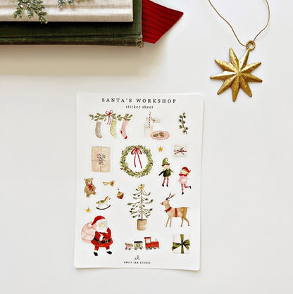 Santa's Workshop Sticker Sheet