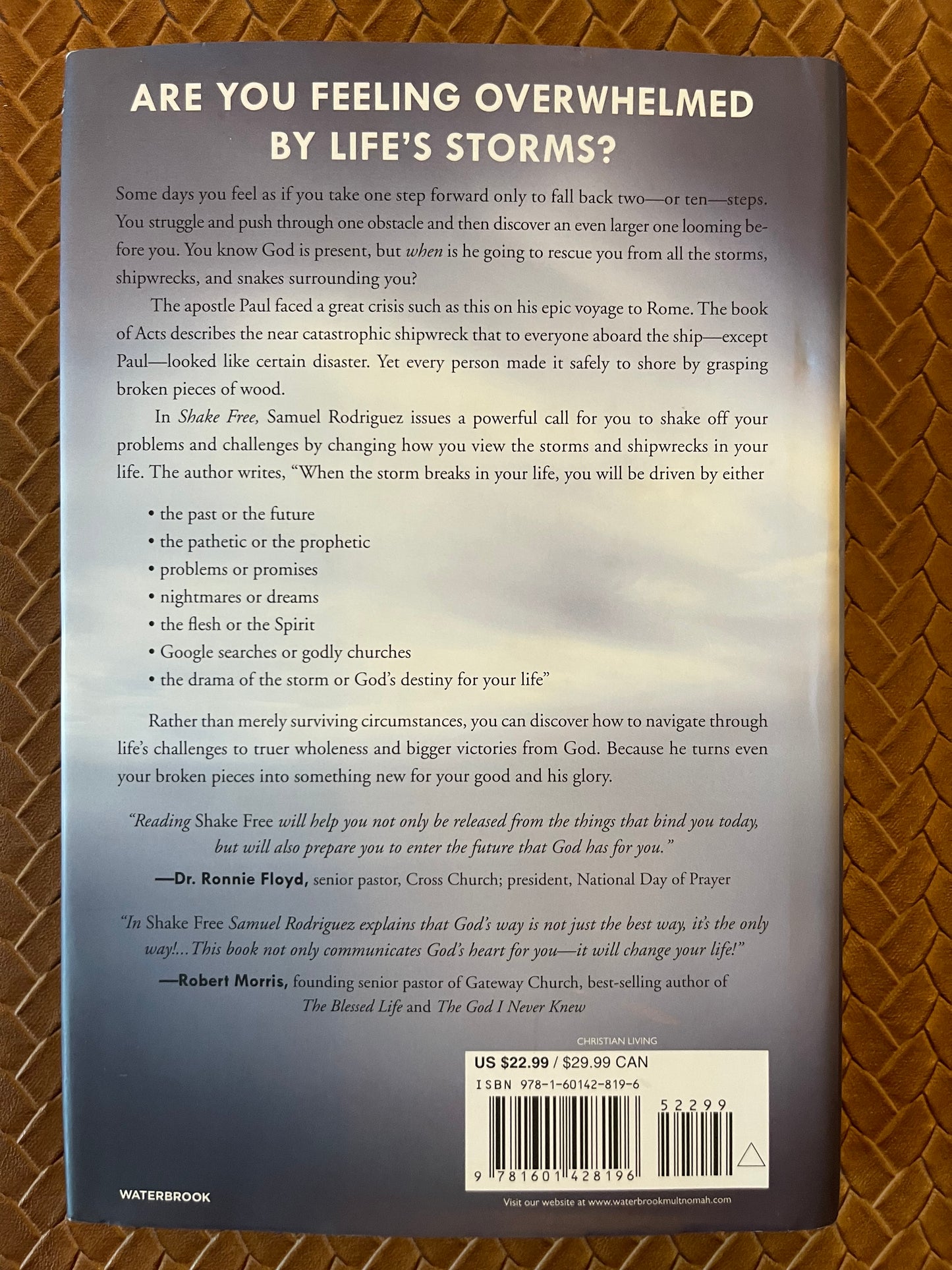 Shake Free: How to Deal with the Storms, Shipwrecks, and Snakes in Your Life by Samuel Rodriguez (Signed Ed) (Hardcover)