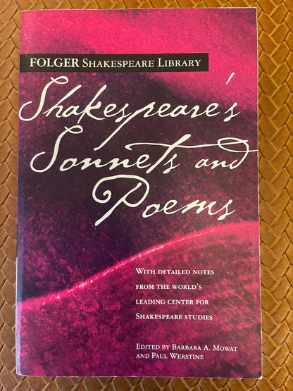 Shakespeare's Sonnets & Poems (Folger Shakespeare Library) by William Shakespeare, Dr. Barbara A. Mowat, Paul Werstine Ph.D. (Paperback)