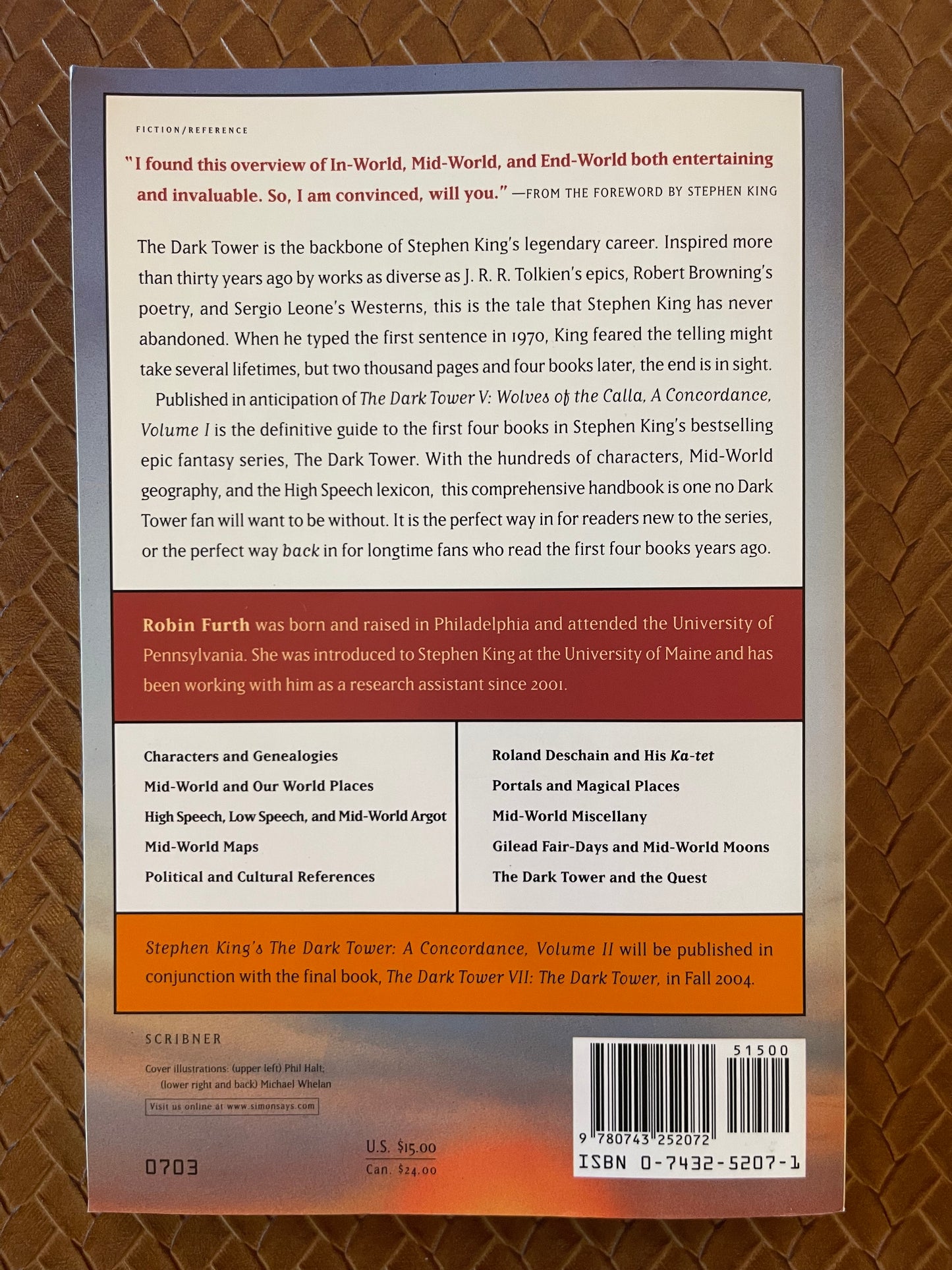 Stephen King's The Dark Tower: A Concordance #1 by Robin Furth, Stephen King (Paperback)