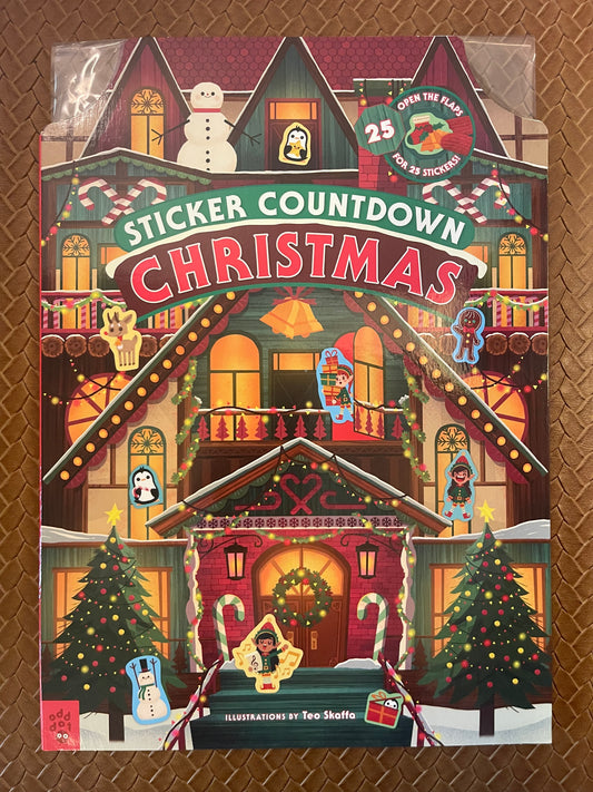 Sticker Countdown: Christmas by Odd Dot, Teo Skaffa (Hardcover - New)