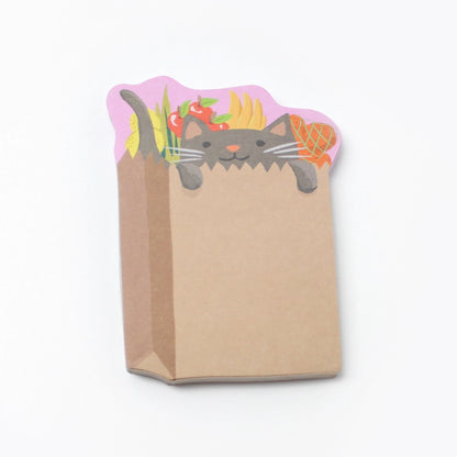 Sticky Notes - Grocery Kitten