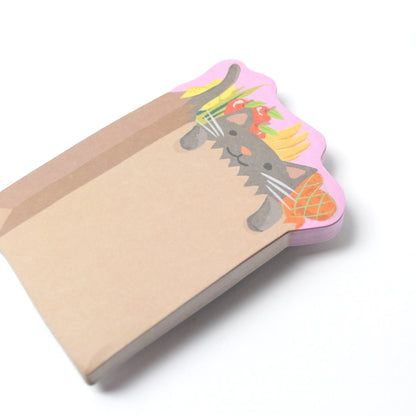 Sticky Notes - Grocery Kitten