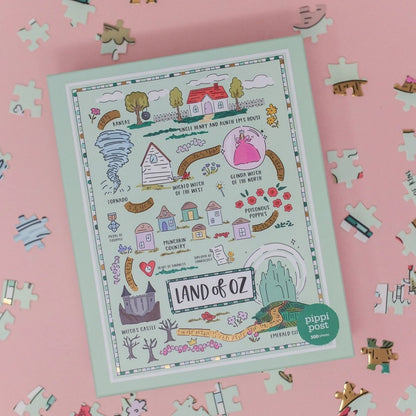 The Wizard of Oz Map - 500 Piece Jigsaw Puzzle