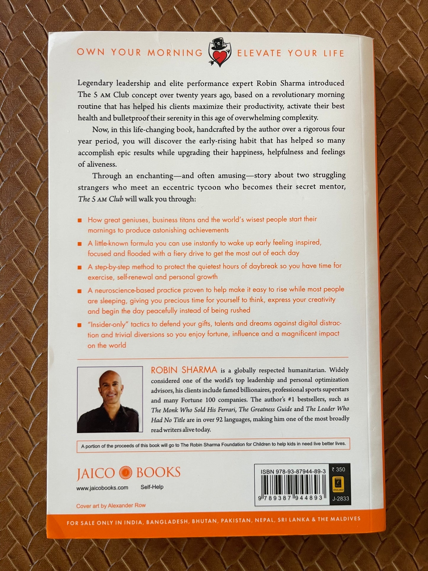 The 5 AM Club: Own Your Morning, Elevate Your Life by Robin Sharma (Paperback)