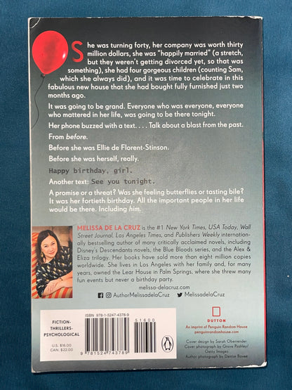The Birthday Girl: A Novel by Melissa de la Cruz (Paperback)