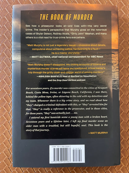 The Book of Murder: A Prosecutor's Journey Through Love and Death by Matt Murphy (Hardcover)