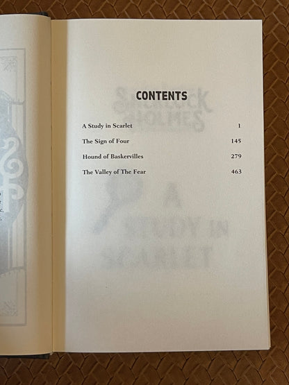 The Complete Novels of Sherlock Holmes by Sir Arthur Conan Doyle (Hardcover Deluxe Edition - New)