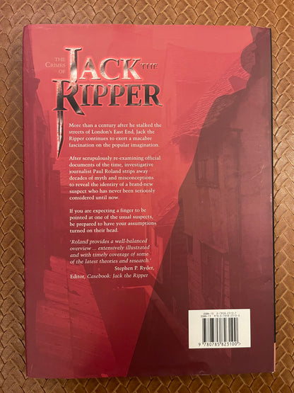 The Crimes of Jack the Ripper by Paul Roland (Hardcover)