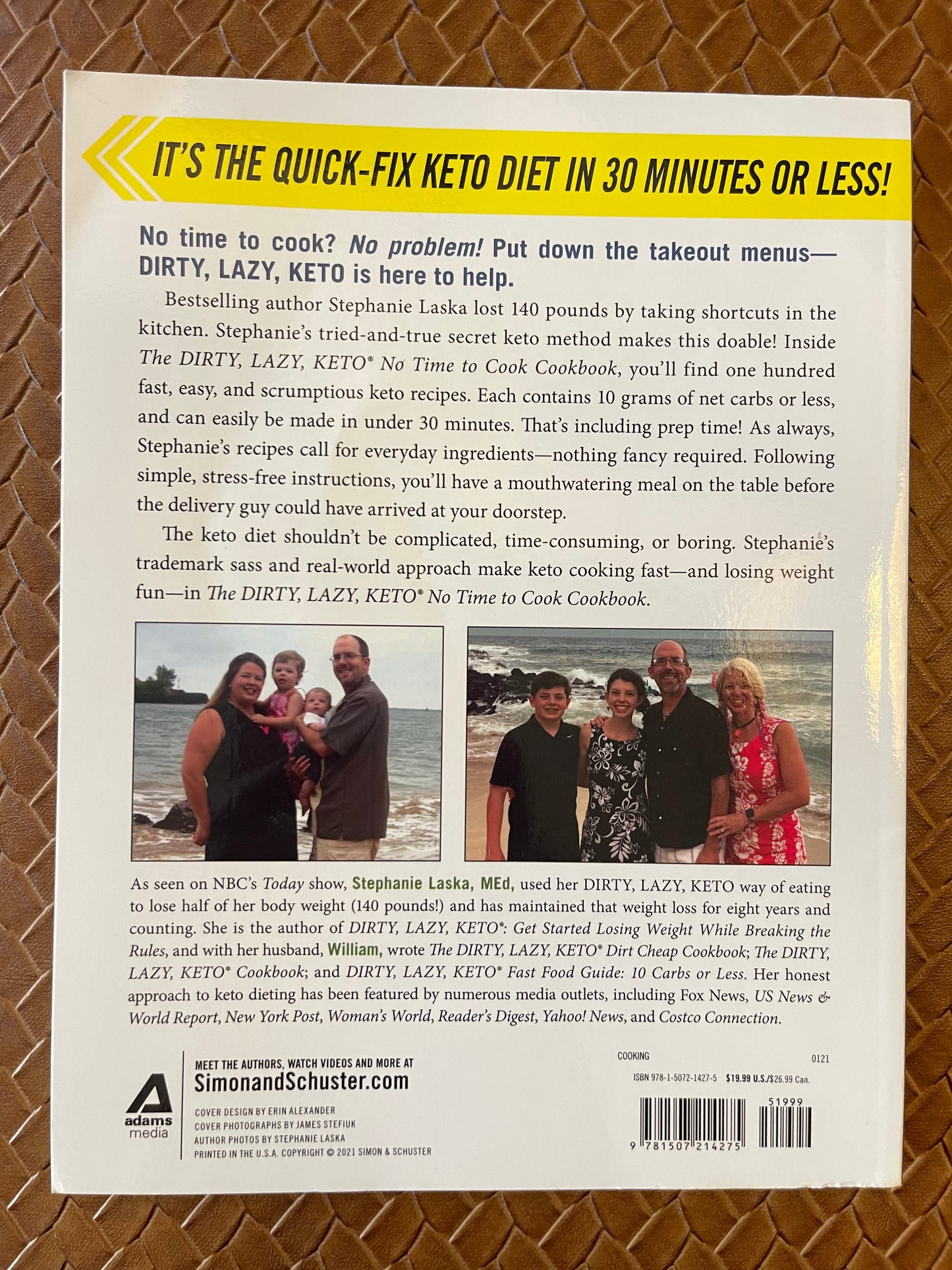The DIRTY, LAZY, KETO No Time to Cook Cookbook by Stephanie Laska (Paperback)