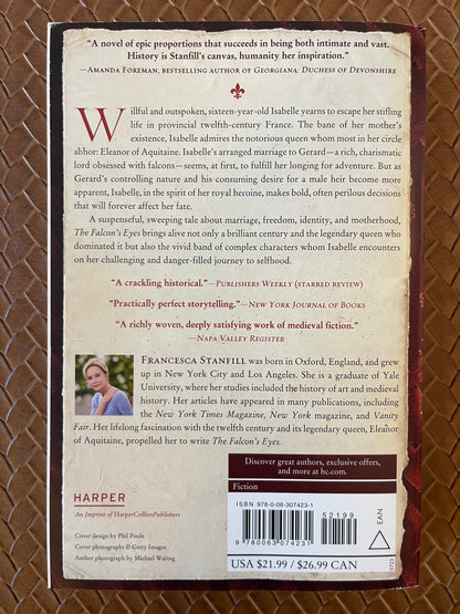 The Falcon's Eyes by Francesca Stanfill (Paperback)