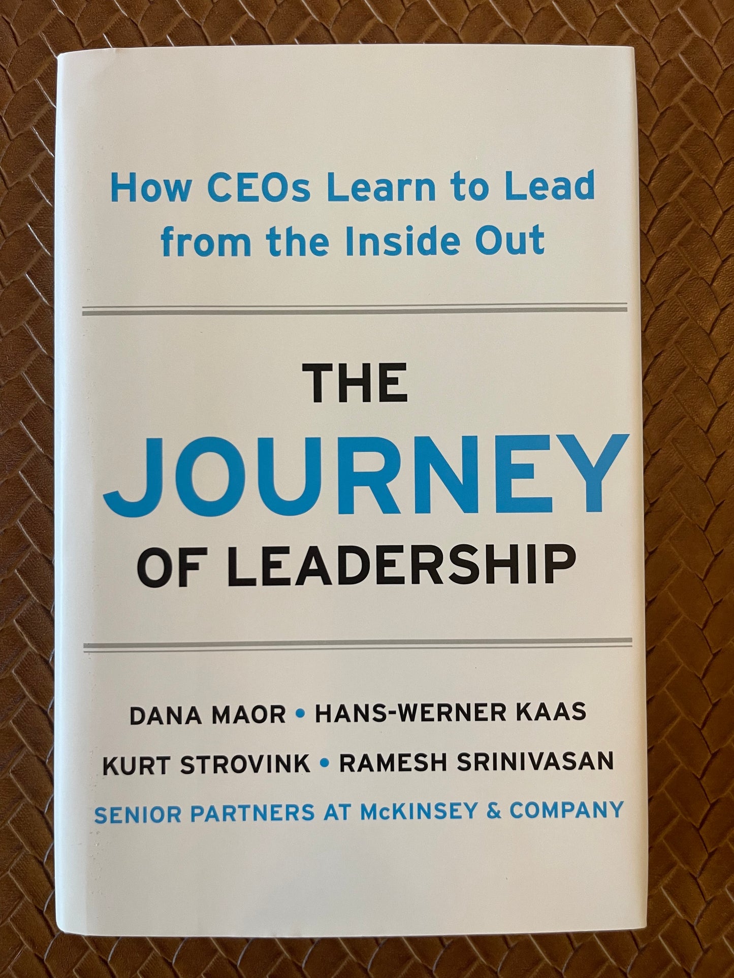 The Journey of Leadership: How CEOs Learn to Lead from the Inside Out by Dana Maor, Hans-Werner Kaas, Kurt Strovink, Ramesh Srinivasan (Hardcover)