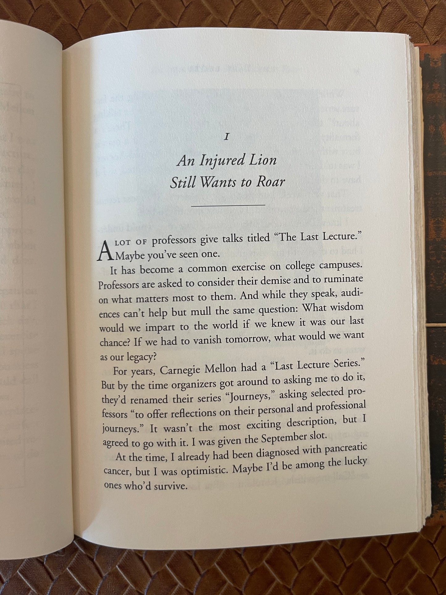 The Last Lecture by Randy Pausch, Jeffrey Zaslow (Hardcover)