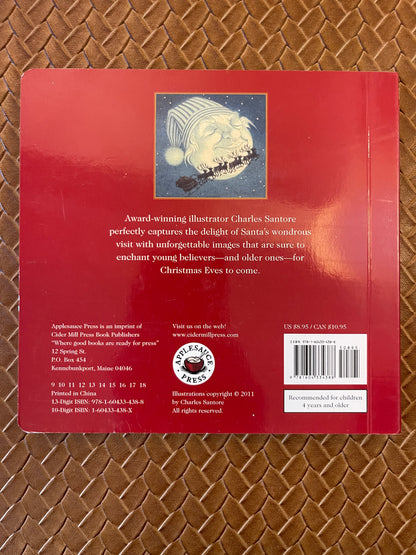 The Night Before Christmas Board Book: The Classic Edition by Clement Moore, Charles Santore (Board Book)