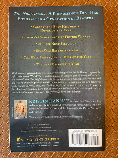 The Nightingale by Kristin Hannah (Paperback)