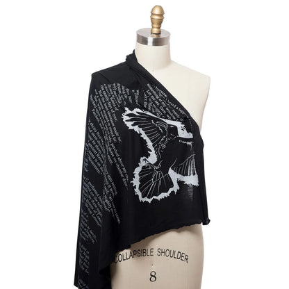The Raven Lightweight Literary Scarf