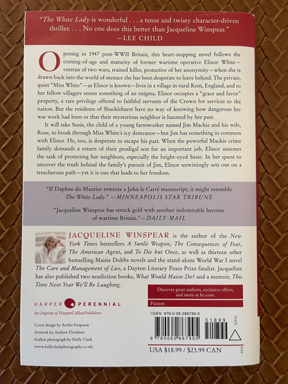 The White Lady by Jacqueline Winspear (Paperback)