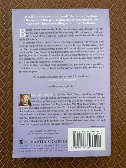 Rosato and Associates #11:Think Twice by Lisa Scottoline (Paperback)