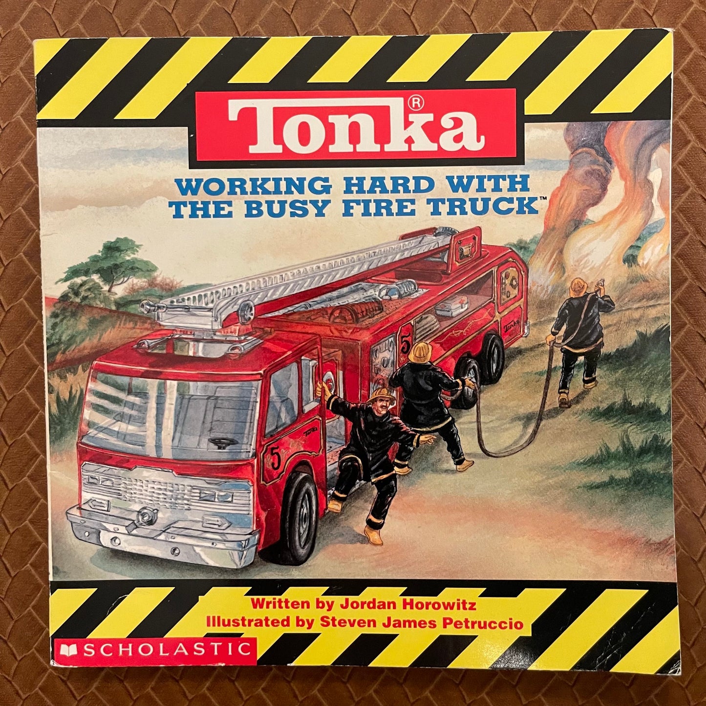 Tonka: Working Hard With The Busy Fire Truck by Jordan Horowitz, Steve James Petruccio (Illustrations)