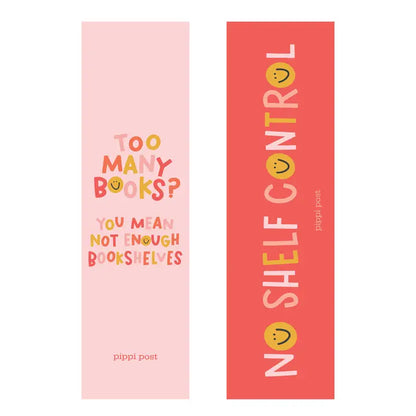 Too Many Books Bookmark Set