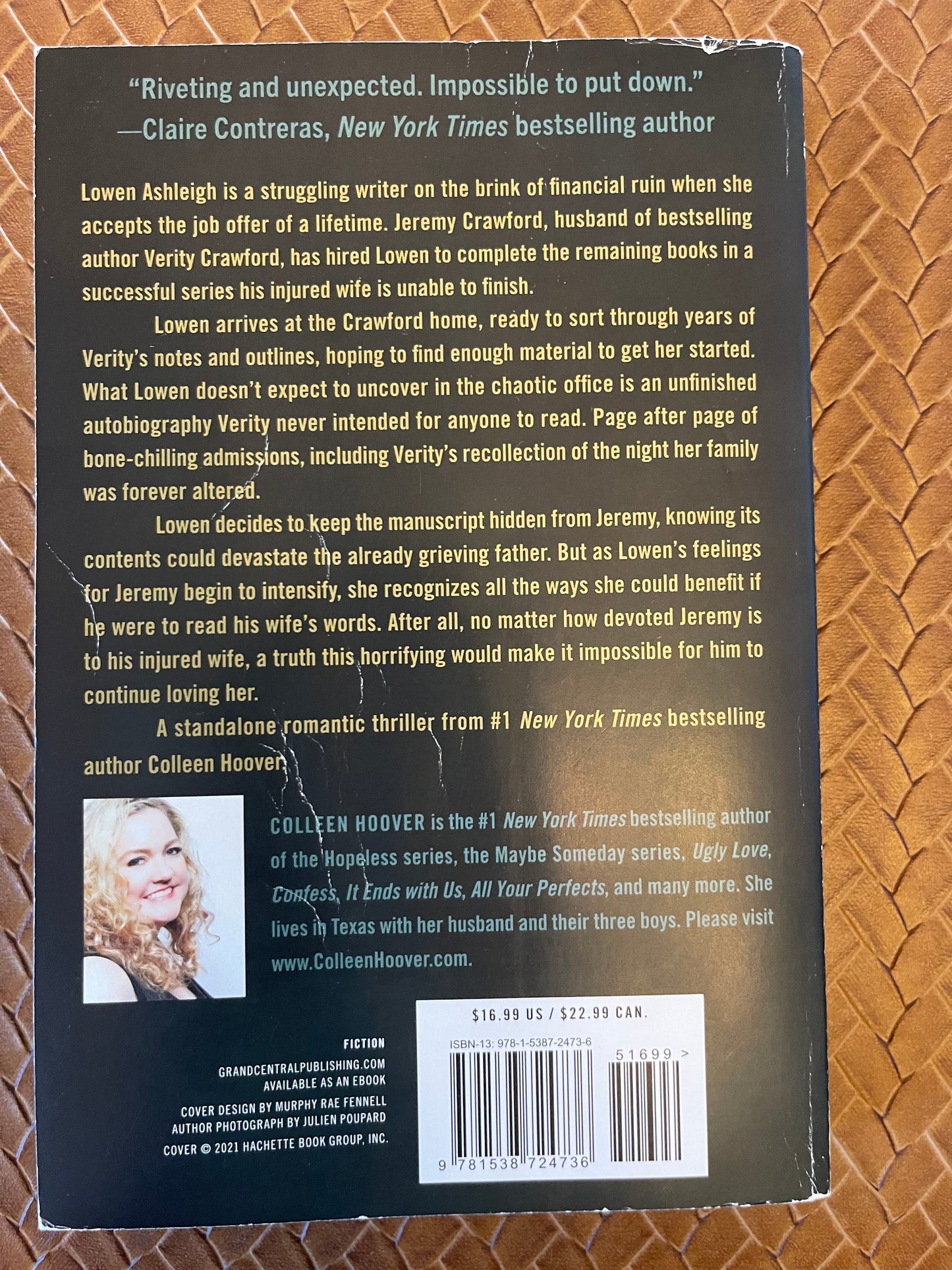Verity by Colleen Hoover (Paperback)