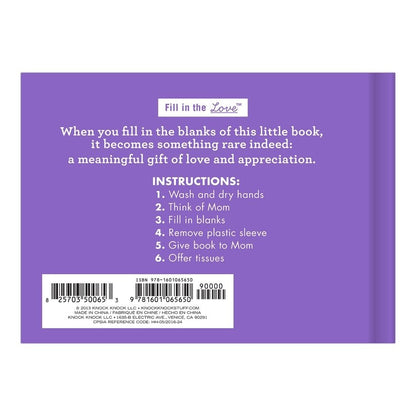 What I Love About Mom Fill in the Love® Book