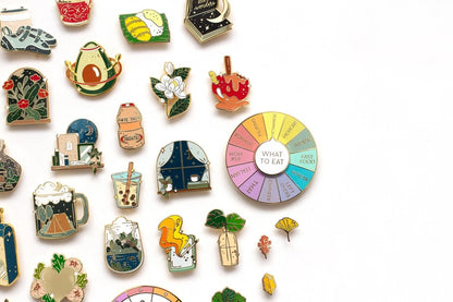 What To Eat Enamel Pin