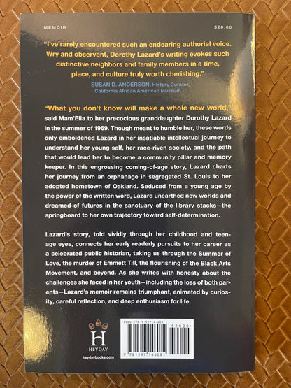 What You Don't Know Will Make a Whole New World: A Memoir by Dorothy Lazard (Paperback)