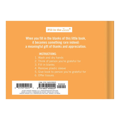 Why I'm Grateful For You Fill in the Love® Book