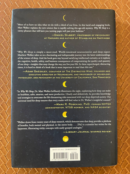 Why We Sleep: Unlocking the Power of Sleep and Dreams by Matthew Walker PhD (Hardcover)
