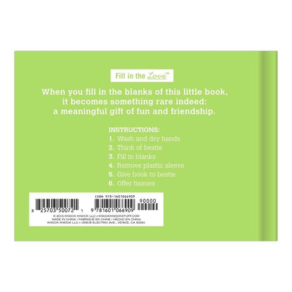 Why You're My Bestie Fill in the Love® Book