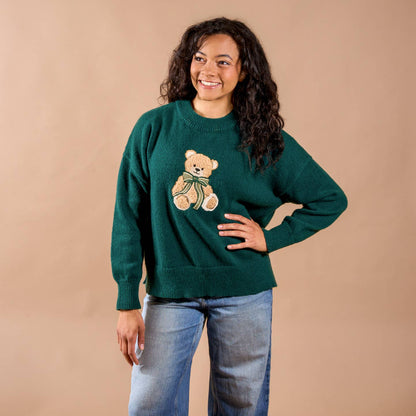 Classic Sweater-Teddy Bear Theo: L