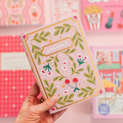 Cherries & Blooms 5x7 Lined Softcover Book Journal