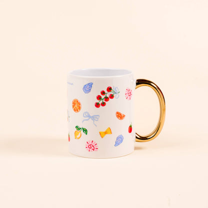 11 oz Cozy Cute Ceramic Mug: Book Shelfie