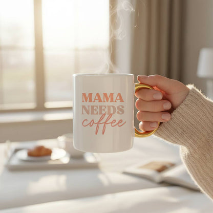 11 oz Cozy Cute Ceramic Mug: Book Shelfie